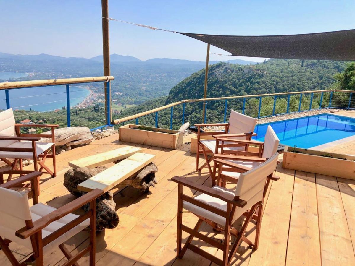House Sienna Of Villa Intaba Best Views Corfiot Riviera Corfu Island Greece Contemporary Design Pool With Spectacular Sea Views Close To Ipsos Beach Pyrgi  外观 照片